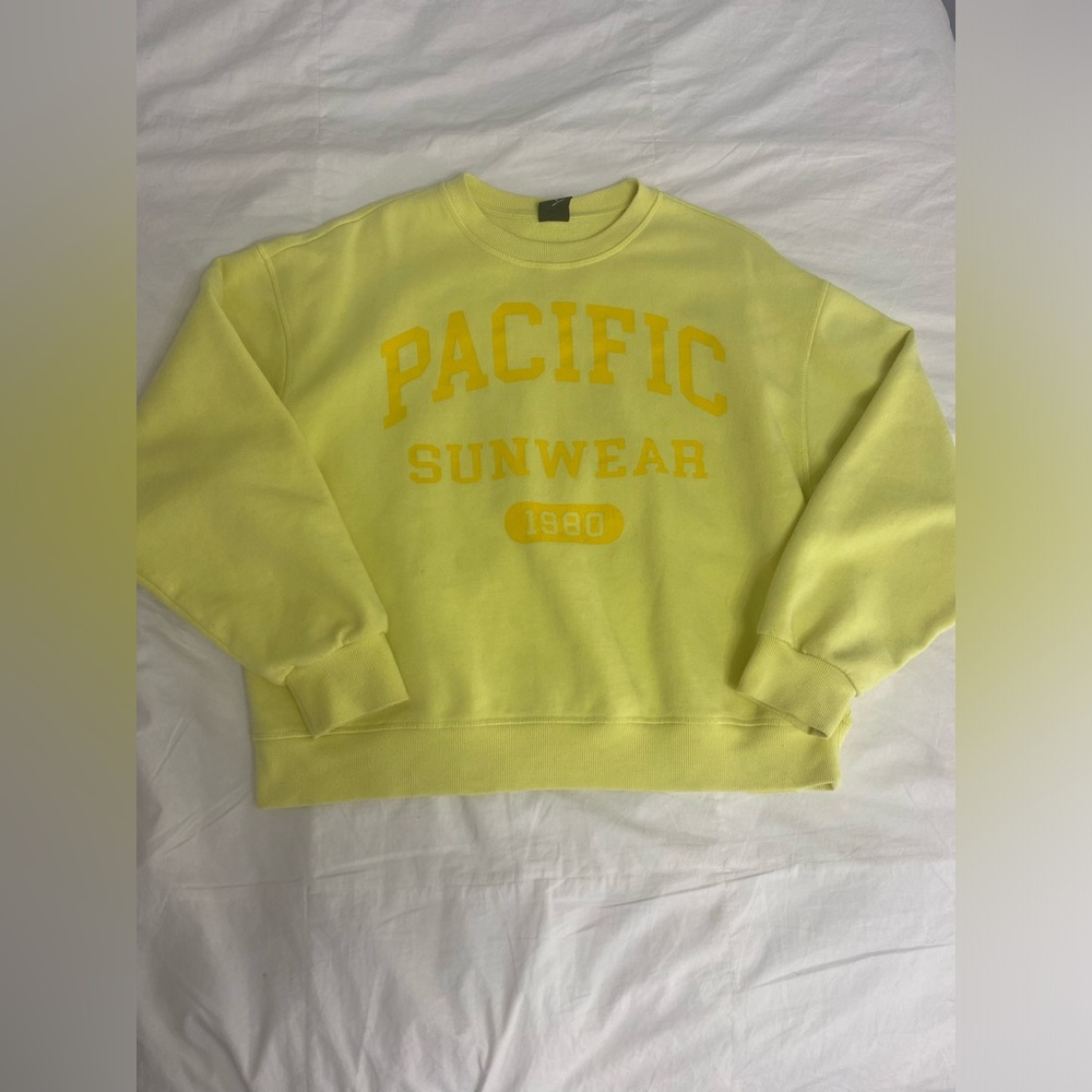 Pacsun bright yellow crewneck